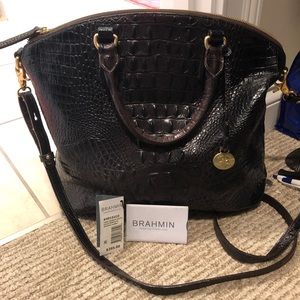 EUC Brahmin satchel and wallet